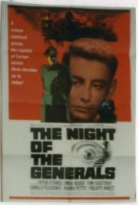 NIGHT OF THE GENERALS style A 1sheet