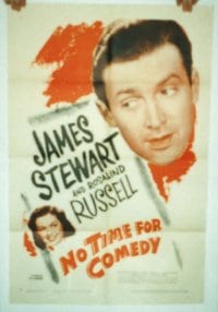 NO TIME FOR COMEDY R46 1sheet