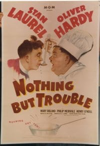 NOTHING BUT TROUBLE ('45) linen 1sheet