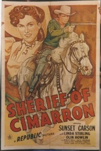 SHERIFF OF CIMARRON linen 1sheet