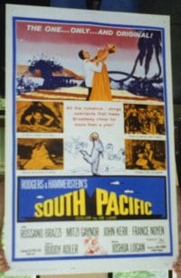 SOUTH PACIFIC ('59) R1964 1sheet