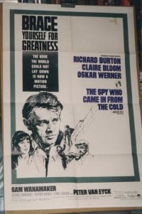 SPY WHO CAME IN FROM THE COLD militar 1sheet
