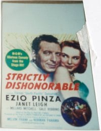 STRICTLY DISHONORABLE ('51) WC