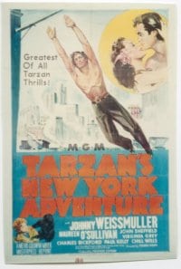 TARZAN'S NEW YORK ADVENTURE linen 1sheet