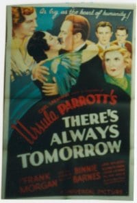 THERE'S ALWAYS TOMORROW ('34) 1sheet