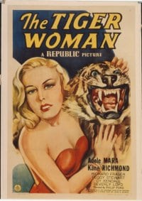 TIGER WOMAN ('45) linen 1sheet