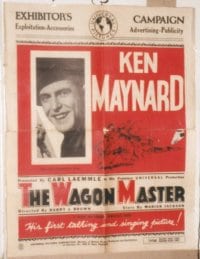 WAGON MASTER ('29) pressbook