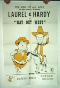 WAY OUT WEST ('37) militar 1sheet