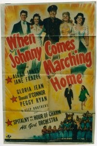 WHEN JOHNNY COMES MARCHING HOME 1sheet