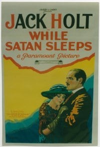 WHILE SATAN SLEEPS linen 1sheet