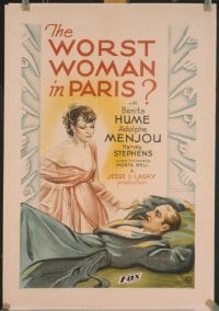 WORST WOMAN IN PARIS linen 1sheet