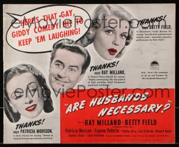 Cool Item Of the Week: Are Husbands Necessary pressbook
