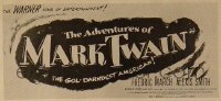 ADVENTURES OF MARK TWAIN ('44) 24sh