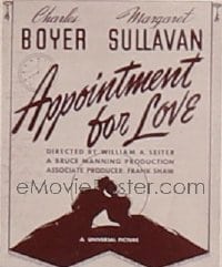 APPOINTMENT FOR LOVE banner, cloth