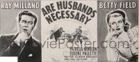ARE HUSBANDS NECESSARY ('42) 24sh