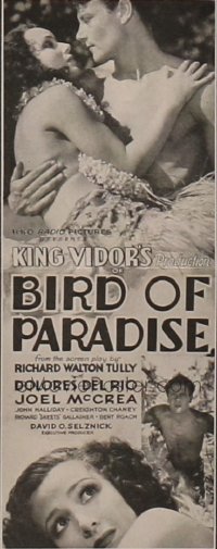 BIRD OF PARADISE ('32) insert