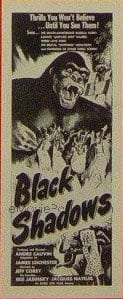 BLACK SHADOWS ('49) insert