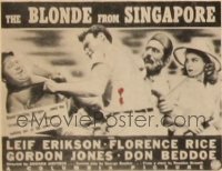 BLONDE FROM SINGAPORE A 1/2sh