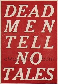 DEAD MEN TELL NO TALES ('20) 1sh