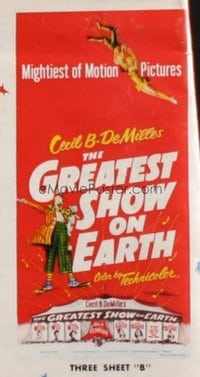 GREATEST SHOW ON EARTH ('52) 3sh B