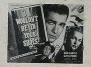 I WOULDN'T BE IN YOUR SHOES 1/2sh