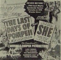 LAST DAYS OF POMPEII ('35)/SHE ('35) 6sh