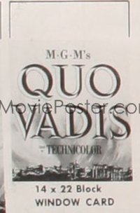 QUO VADIS ('51) WC, regular