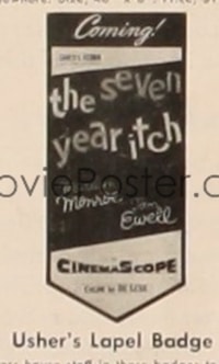 SEVEN YEAR ITCH usher's lapel badge