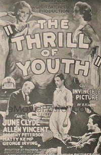 THRILL OF YOUTH 1sh