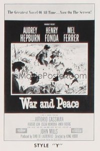 WAR & PEACE ('56) 40x60 Y
