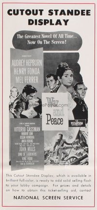 WAR & PEACE ('56) standee