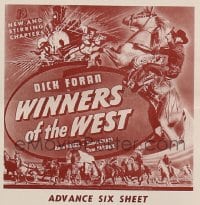 WINNERS OF THE WEST ('40) adv 6sh