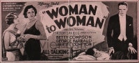 WOMAN TO WOMAN ('29) 24sh