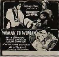 WOMAN TO WOMAN ('29) style A slide