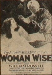 WOMAN WISE ('28) 1sh