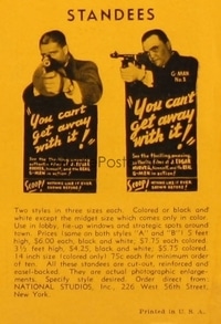 YOU CAN'T GET AWAY WITH IT ('36) standee set of 2