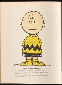 BOY NAMED CHARLIE BROWN campaign book page