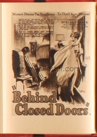 BEHIND CLOSED DOORS ('29) campaign book page