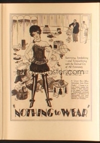 NOTHING TO WEAR ('28) campaign book page