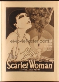 SCARLET LADY ('28) campaign book page