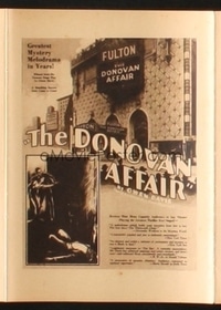 DONOVAN AFFAIR campaign book page
