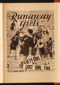 RUNAWAY GIRLS campaign book page
