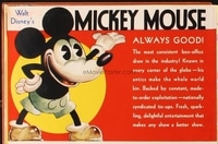MICKEY MOUSE (character) campaign book page