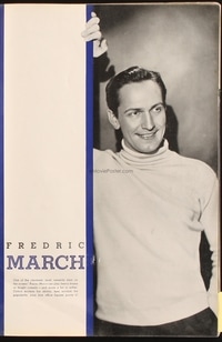 FREDRIC MARCH campaign book page