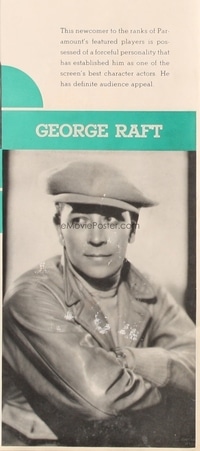 GEORGE RAFT campaign book page