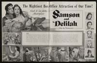 SAMSON & DELILAH ('49) campaign book page