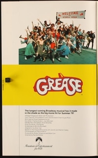 GREASE ('78) campaign book page