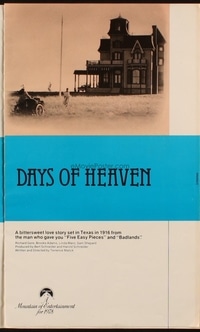 DAYS OF HEAVEN campaign book page