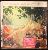 RICHEST GIRL IN THE WORLD ('34) campaign book page