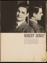 ROBERT DONAT campaign book page
